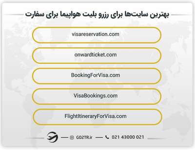 بهترین سایتها برای رزرو بلیت هواپیما برای سفارت