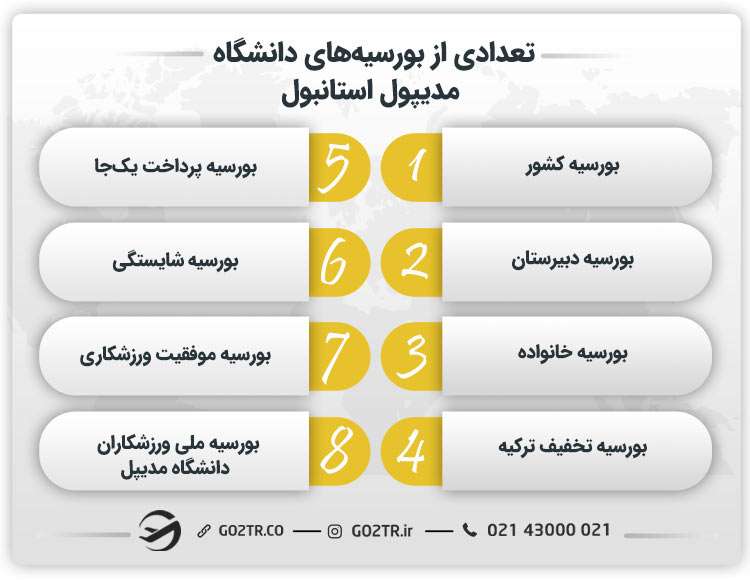 تعدادی از بورسیه‌های دانشگاه مدیپول استانبول