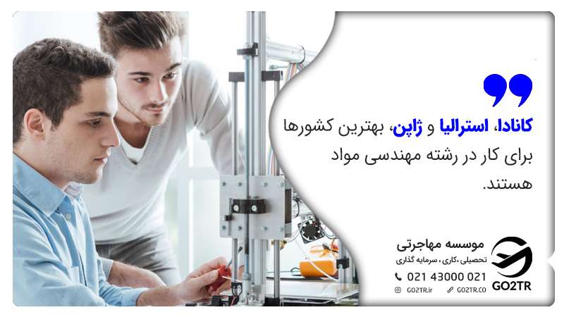 تحصیل در رشته مهندسی مواد
