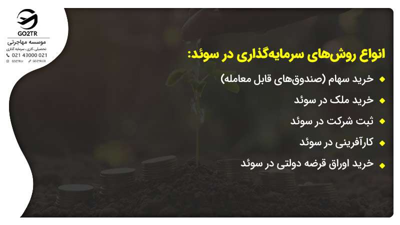 روش های سرمایه گذاری در سوئد
