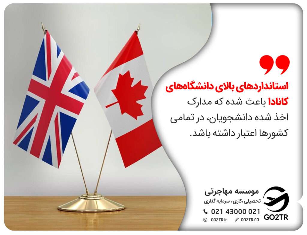 مقایسه انگلستان با کانادا از لحاظ تحصیل