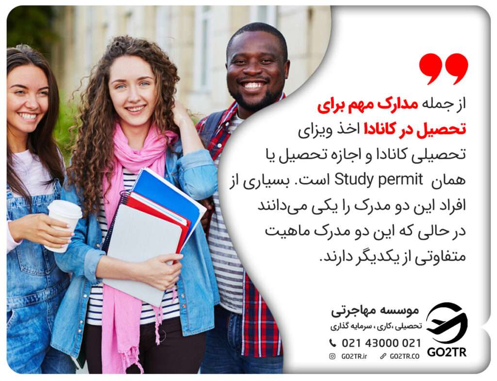 اجازه تحصیل کانادا و نحوه دریافت آن