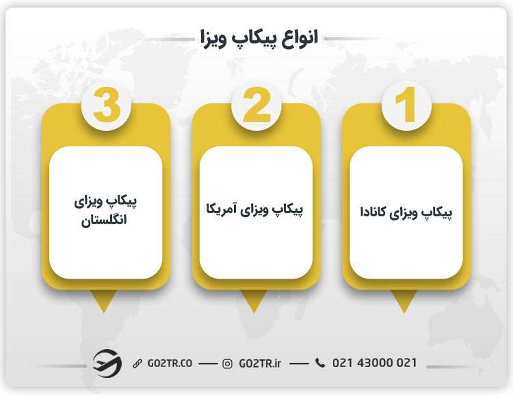 انواع پیکاپ ویزا