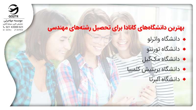 تحصیل مهندسی در کانادا
