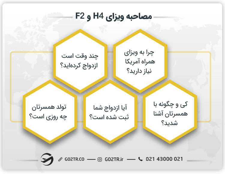 مصاحبه ویزای H4 و F2