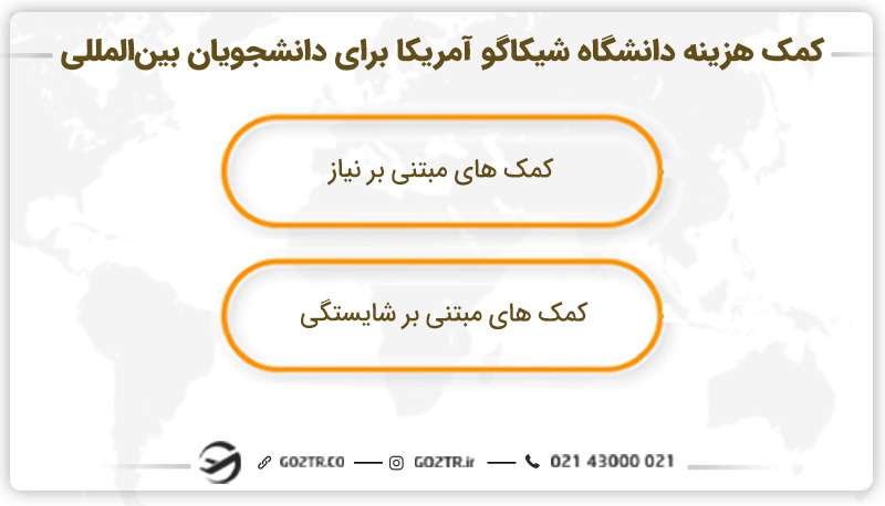 کمک هزینه دانشگاه شیکاگو آمریکا برای دانشجویان بینالمللی