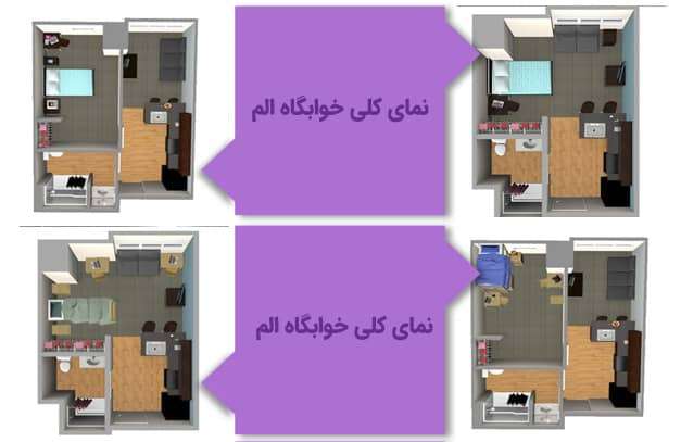 نمای کلی از اتاق‌های Elm Hall  دانشگاه آگوستا آمریکا