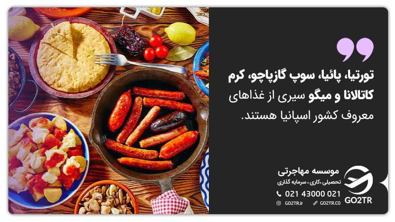 غذاهای اسپانیا 