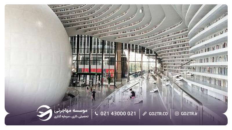  کتابخانه تیانجین بینهای شهر تیانجین چین
