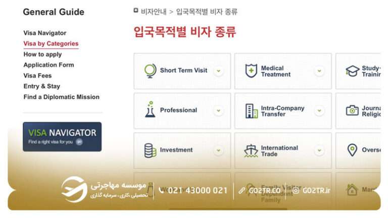درخواست ویزا از سفارت کره جنوبی