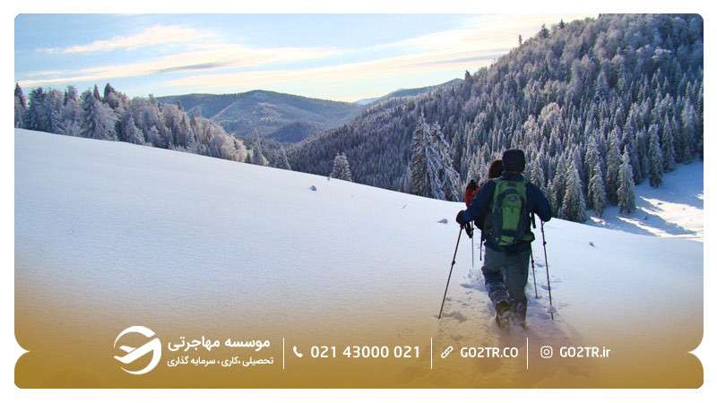 کوه‌ههای کارپات در زمستان