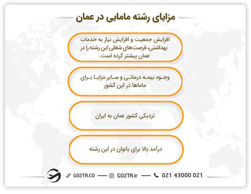 مزایای مامایی در عمان