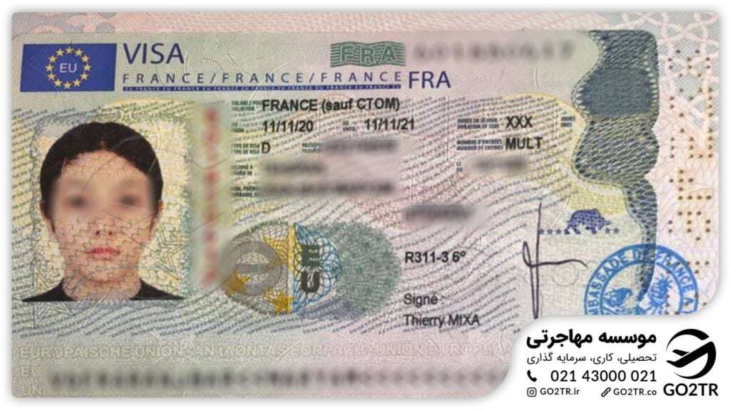 اخذ ویزای تحصیلی فرانسه توسط کارشناسان GO2TR