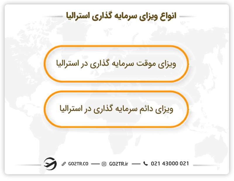انواع مختلف ویزای سرمایه گذاری استرالیا