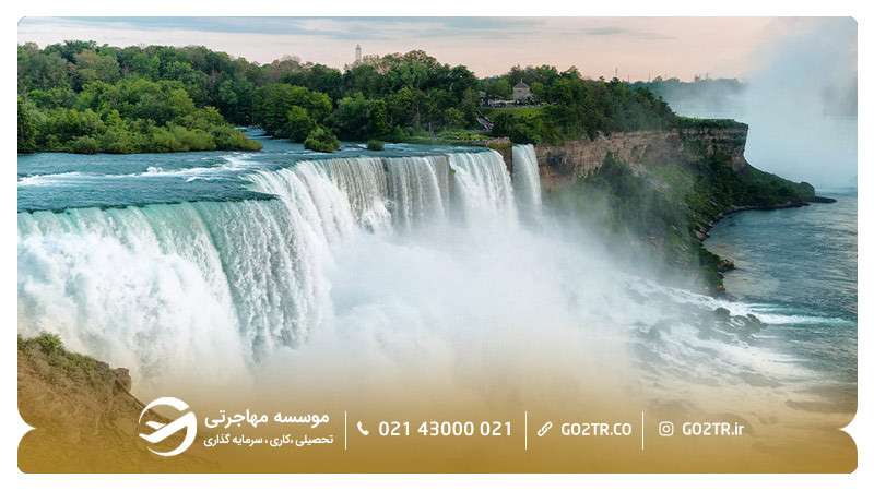 آبشار نیاگارا از جاذبه‌های توریستی کانادا