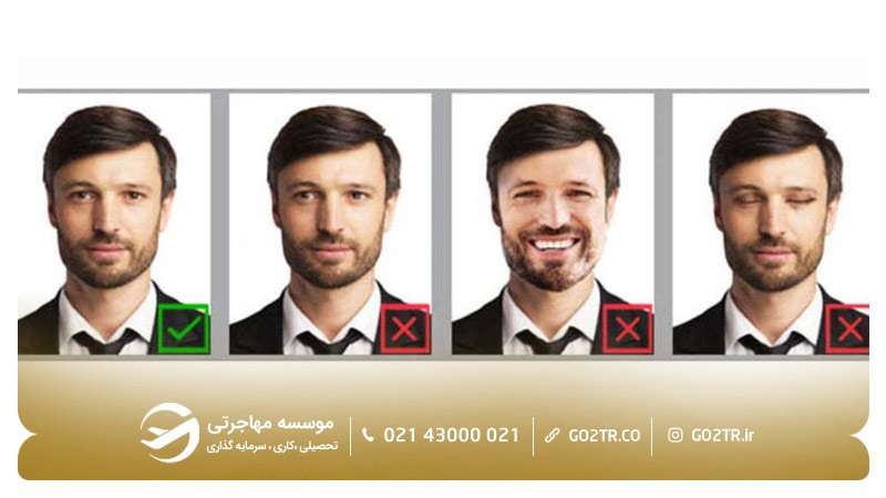 نحوه صحیح حالت چهره و زاویه قرارگیری صورت در عکس بیومتریک