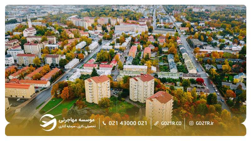 نمایی از شهر تورکو