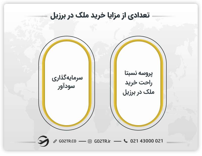 تعدادی از مزایا خرید ملک در برزیل