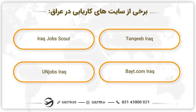 سایت های کاریابی در عراق