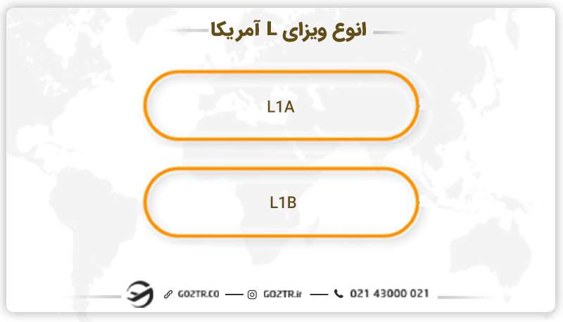انواع ویزای L آمریکا