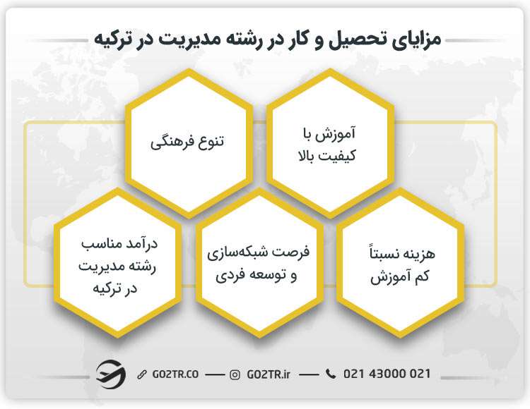 مزایای تحصیل و کار در رشته مدیریت در ترکیه
