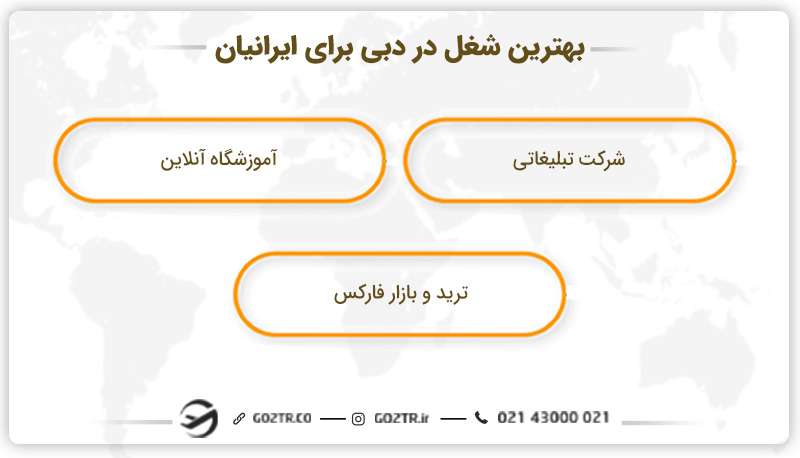 بهترین شغل در دبی برای ایرانیان