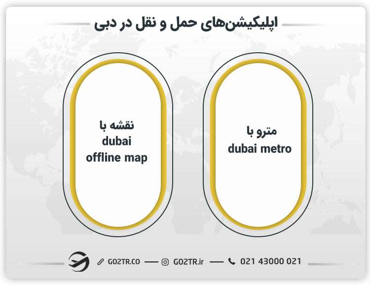 اپلیکیشن های حمل و نقل در دبی